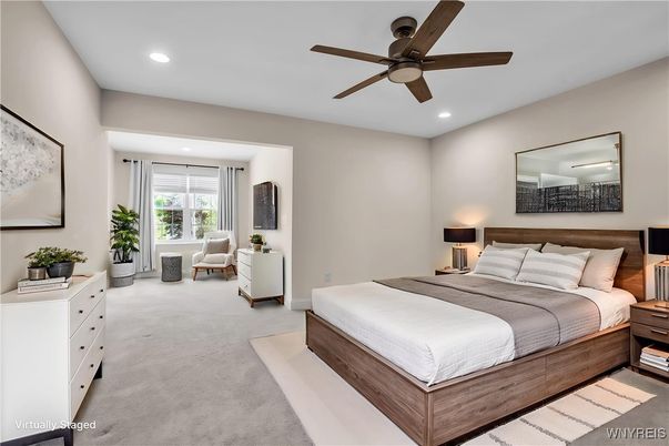Bedroom, Interior, Recessed Lighting