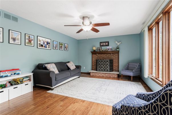 Fireplace, Interior, Wood Texture Flooring