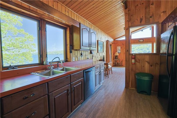 Interior, Kitchen, Wooden Ceilings, Wood Texture Flooring, Wooden Walls