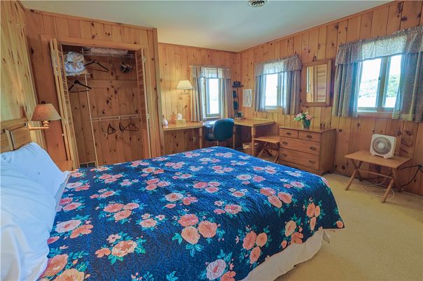 Bedroom, Home Office, Interior, Wooden Walls
