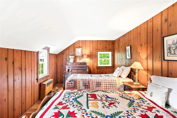 Bedroom, Interior, Wooden Walls