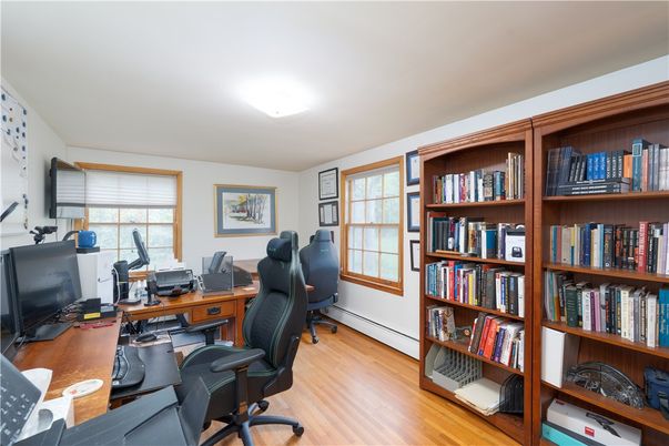 Home Office, Interior, Wood Texture Flooring
