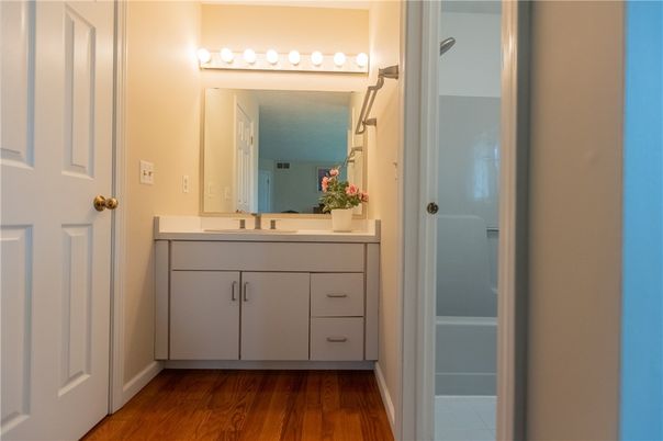 Bathroom, Interior, Wood Texture Flooring