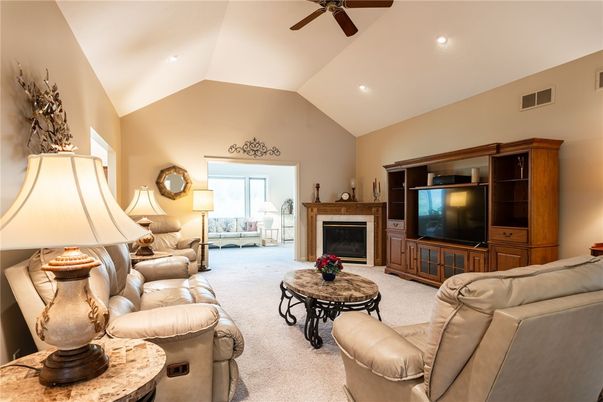 Fireplace, Interior, Living room, Recessed Lighting