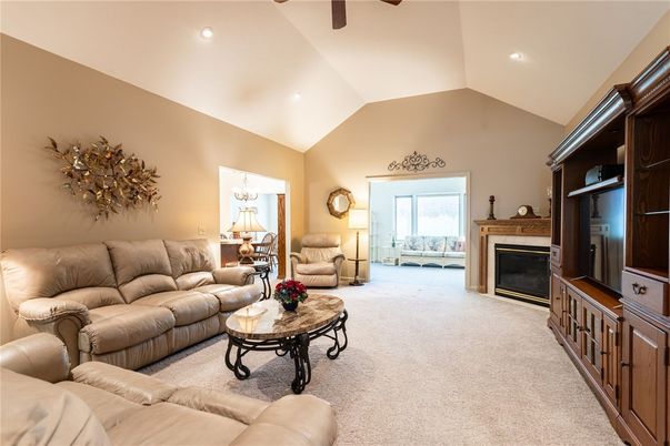 Fireplace, Interior, Living room, Recessed Lighting