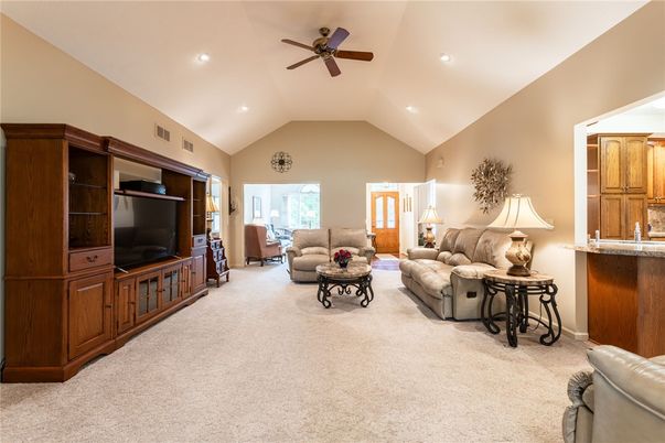 Interior, Living room, Recessed Lighting