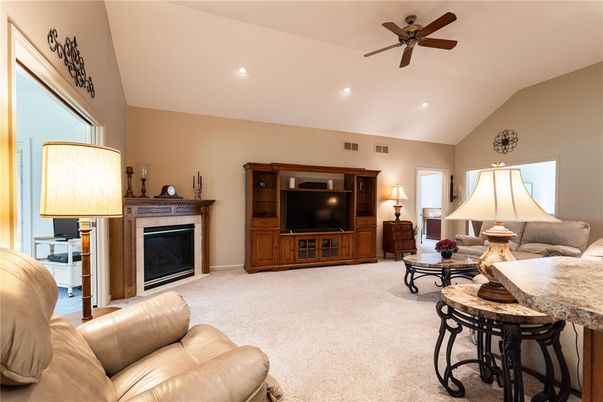 Fireplace, Interior, Living room, Recessed Lighting