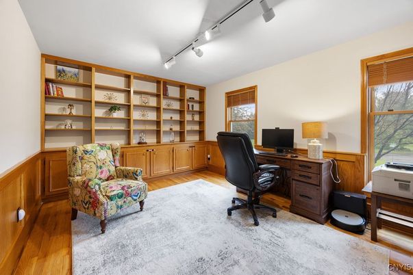 Home Office, Interior, Wood Texture Flooring