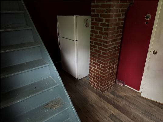 Interior, Stone Walls, Wood Texture Flooring