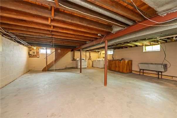 Interior, Stone Walls, Wooden Beams