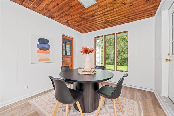 Dining room, Interior, Wooden Ceilings, Wood Texture Flooring
