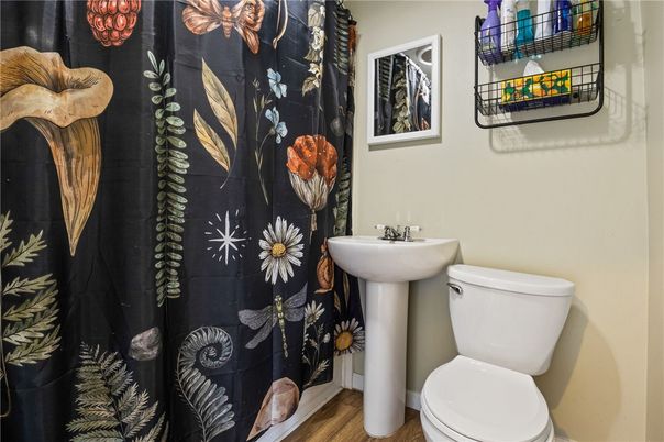 Bathroom, Interior, Wood Texture Flooring