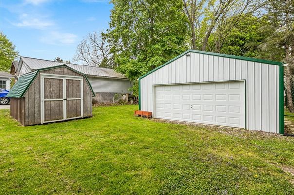 Backyard, Detached Garage, Exterior