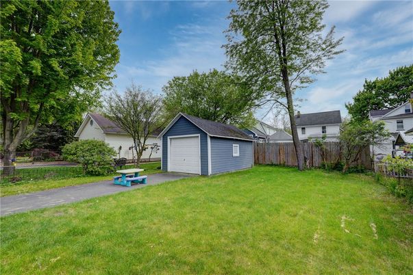 Backyard, Detached Garage, Exterior