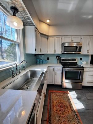 Interior, Kitchen, Recessed Lighting, Stainless Steel Appliances