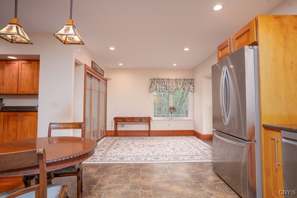 Dining room, Interior, Kitchen, Pendant Lights, Recessed Lighting