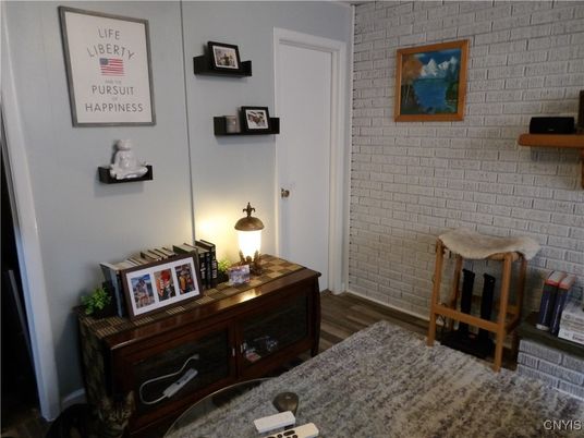 Interior, Stone Walls, Wood Texture Flooring