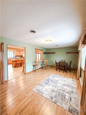 Dining room, Interior, Wood Texture Flooring
