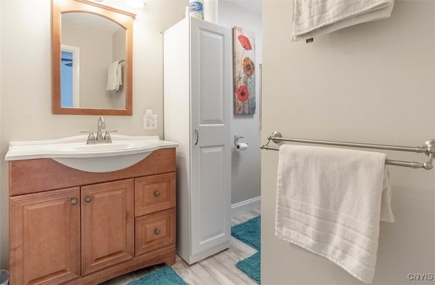 Bathroom, Interior, Wood Texture Flooring