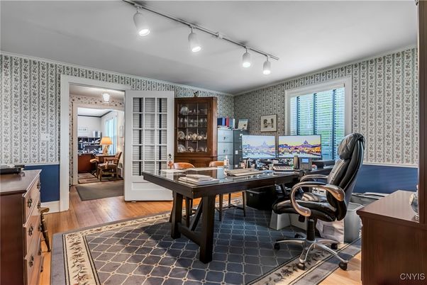 Home Office, Interior, Wood Texture Flooring