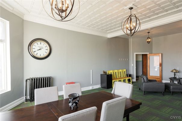 Chandelier, Dining room, Interior, Pendant Lights, Wood Texture Flooring