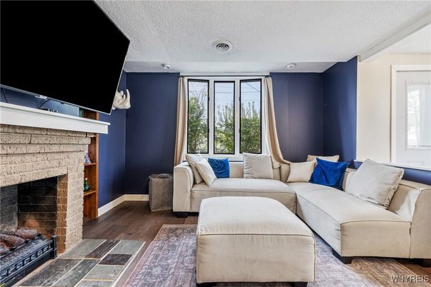 Fireplace, Interior, Living room, Wood Texture Flooring