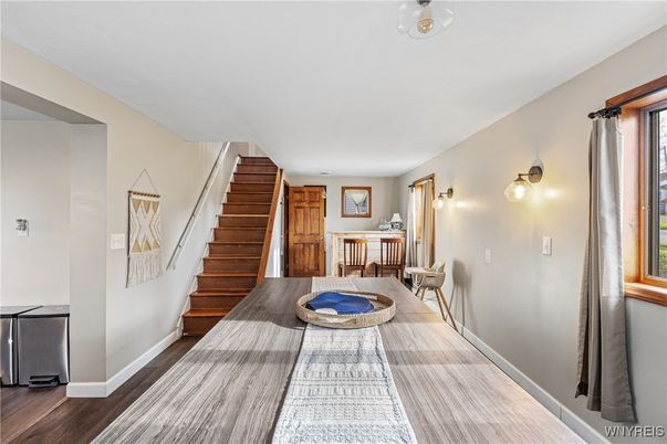 Dining room, Interior, Wood Texture Flooring