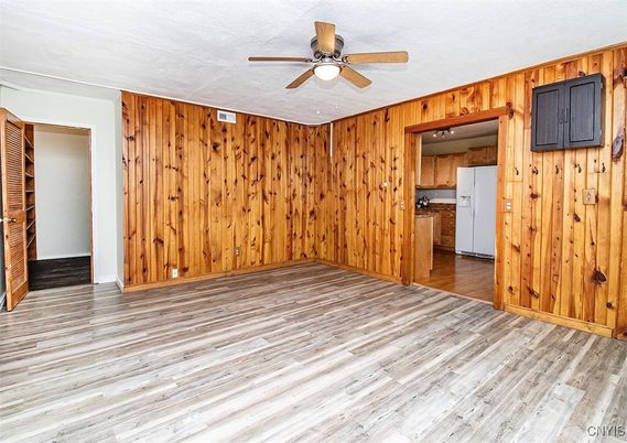 Empty room, Interior, Wood Texture Flooring, Wooden Walls