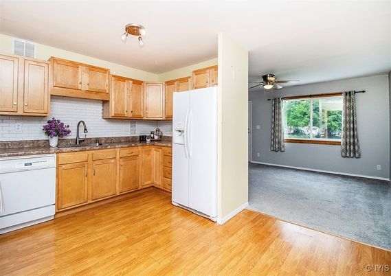 Interior, Kitchen, Wood Texture Flooring