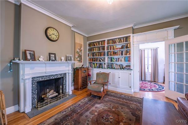 Fireplace, Interior, Wood Texture Flooring