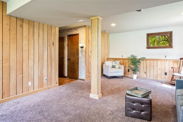 Interior, Recessed Lighting, Wooden Walls