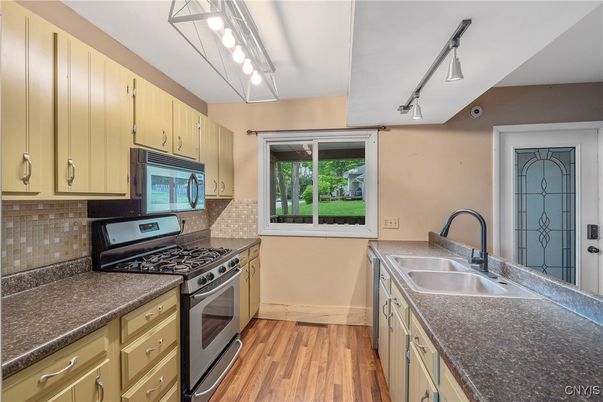 Interior, Kitchen, Wood Texture Flooring
