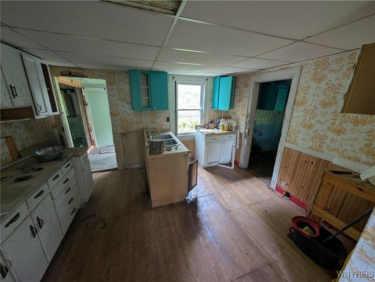 Interior, Kitchen, Wood Texture Flooring