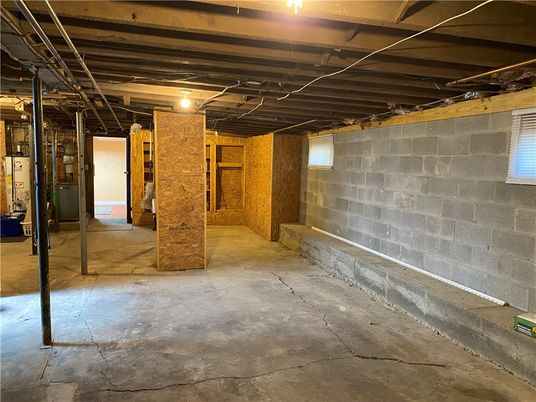 Interior, Stone Walls, Wooden Beams