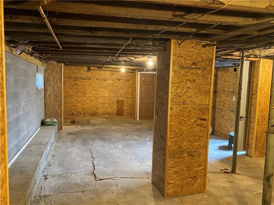 Interior, Stone Walls, Wooden Beams