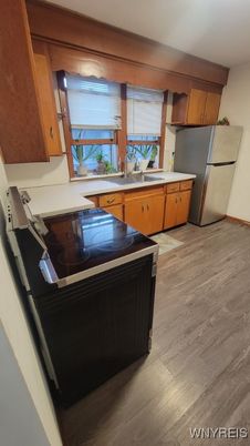 Interior, Kitchen, Wood Texture Flooring