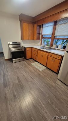 Interior, Kitchen, Wood Texture Flooring