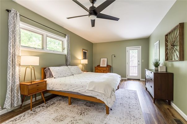 Bedroom, Interior, Wood Texture Flooring