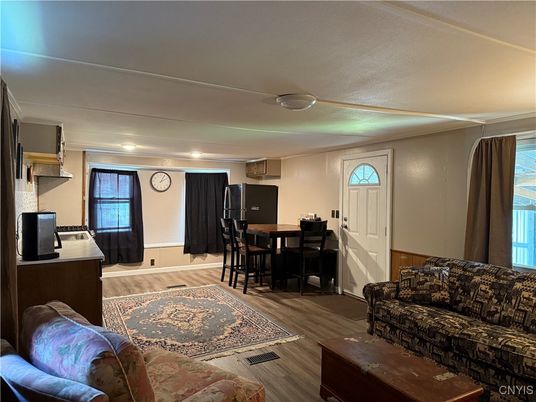 Dining room, Interior, Wood Texture Flooring
