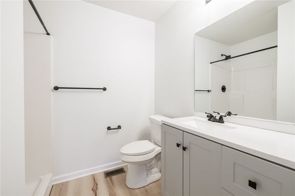 Bathroom, Interior, Wood Texture Flooring