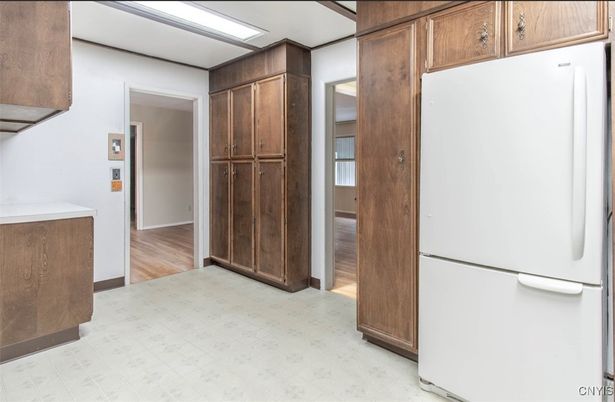 Interior, Kitchen, Wood Texture Flooring