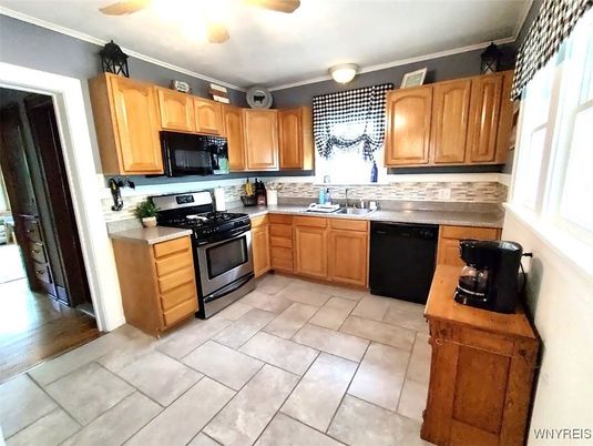 Interior, Kitchen, Wood Texture Flooring