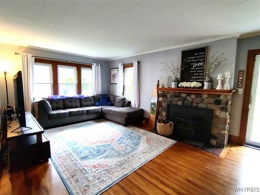 Fireplace, Interior, Living room, Wood Texture Flooring