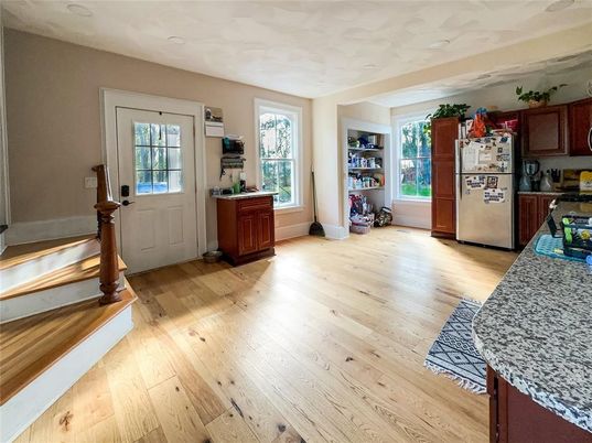 Interior, Kitchen, Wood Texture Flooring