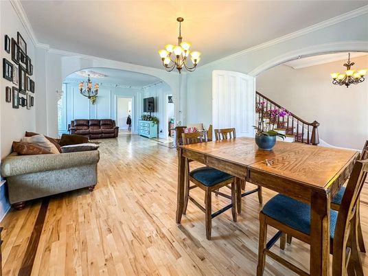 Chandelier, Dining room, Interior, Living room, Wood Texture Flooring