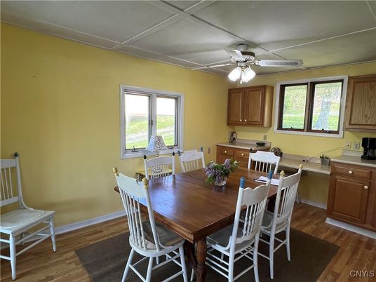 Dining room, Interior, Wood Texture Flooring
