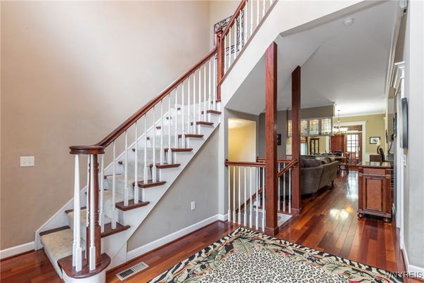 Chandelier, Interior, Wood Texture Flooring