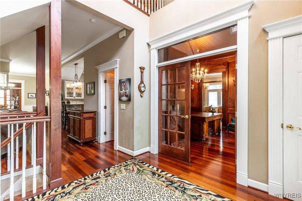 Chandelier, Interior, Wood Texture Flooring
