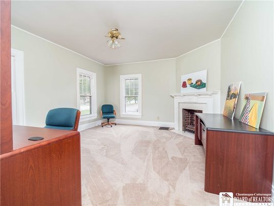 Fireplace, Home Office, Interior