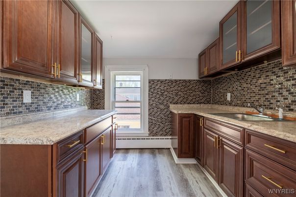 Interior, Kitchen, Wood Texture Flooring